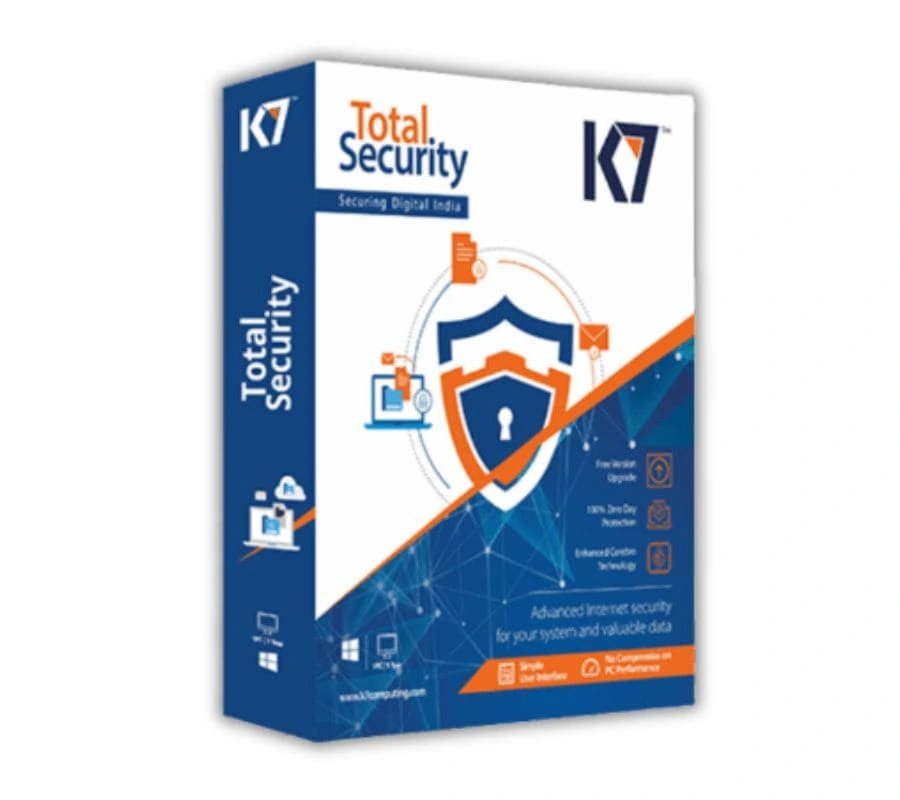 K7 Total Security Antivirus 3 User 1 Year